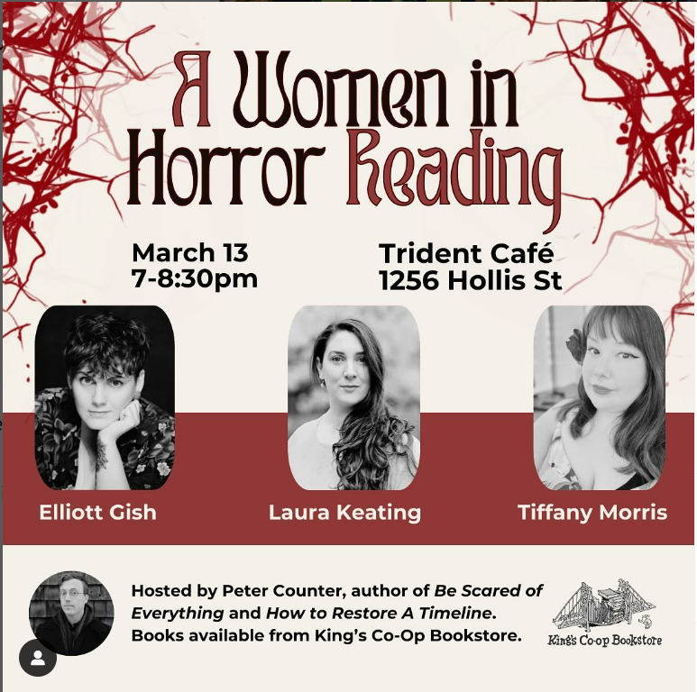 A Women in Horror Reading Poster